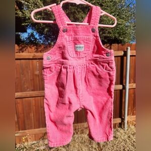 Osh Kosh Pink Corduroy Overalls